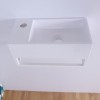 Lave-mains Myla Cadre Blanc 36x18 cm