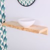 Lave-mains Bolino blanc Wood Frêne Long