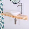 Lave-mains Bolino blanc Wood Frêne Long