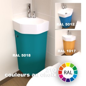 Choisir un lave-mains d'angle pour optimiser un petit wc