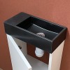 Lave-mains Myla noir à poser sur meuble