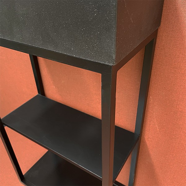 Structure Longue Myla noir pour Lave-mains Myla