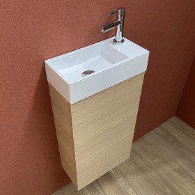 Pack meuble Lave mains Myla chêne vicenza