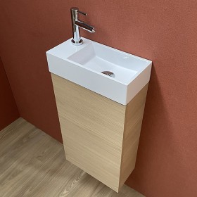 Pack meuble Lave mains Myla chêne vicenza