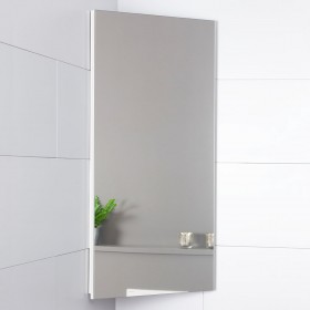 Armoire miroir rectangulaire d'angle à fixer au mur