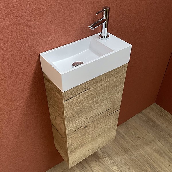 Pack meuble Lave mains Myla chêne halifax