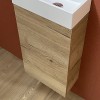Pack meuble Lave mains Myla chêne halifax