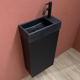 Pack meuble Lave mains Myla noir
