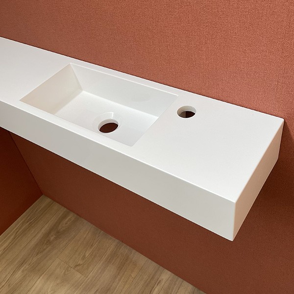 Lave mains Vinty 120 - Angle à gauche