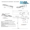 Lave mains Vinty sur mesure de 60 à 119 cm - Angle à gauche
