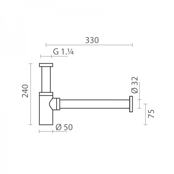 Siphon Design Chromé