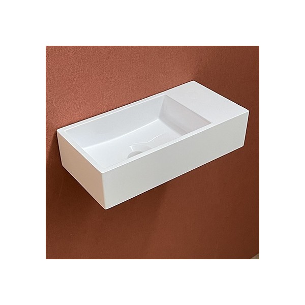 Lave-mains Myla blanc brillant
