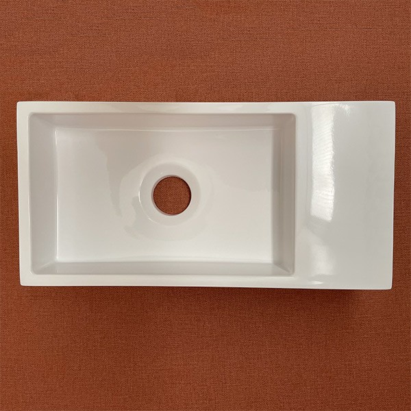 Lave-mains Myla blanc brillant
