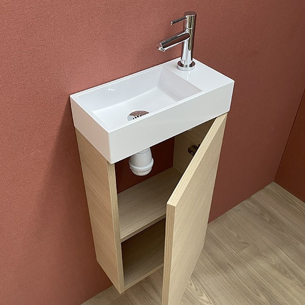 Pack meuble Lave mains Myla chêne vicenza