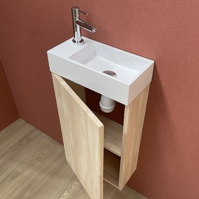 Pack meuble Lave mains Myla hévéa