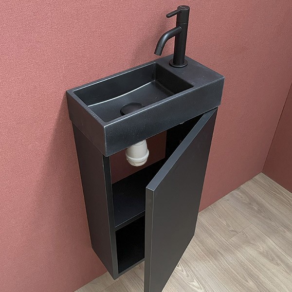 Pack meuble Lave mains Myla noir