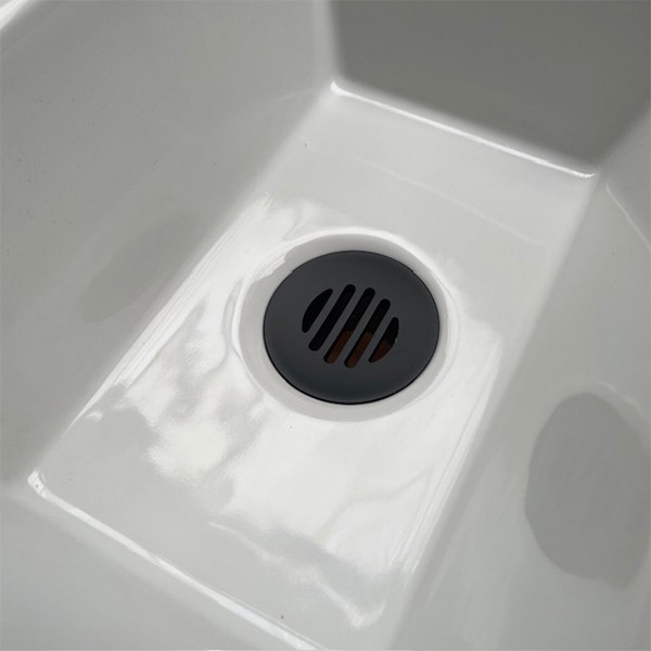 Bonde Grille à écoulement libre noir mat