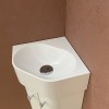 Pack meuble Lave-mains d'angle Komet blanc
