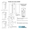 Pack meuble Lave-mains d'angle Komet blanc