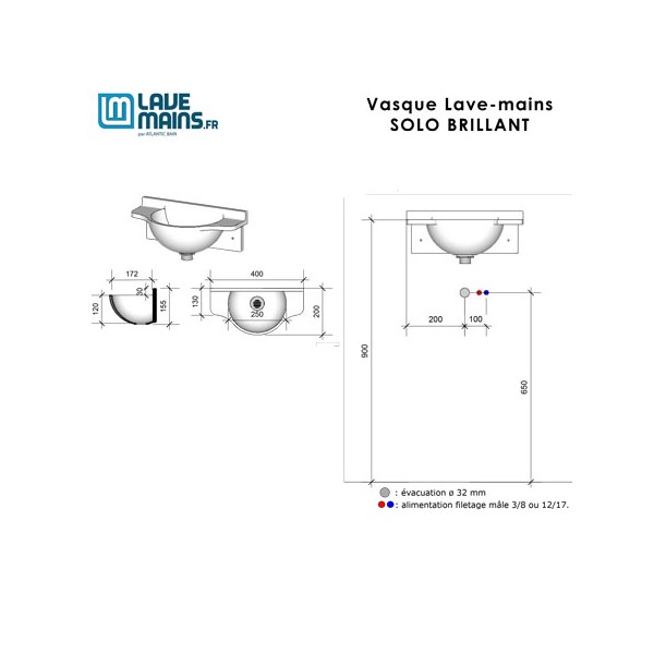 Lave-mains Solo Brillant