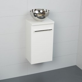 Lave-mains Uno Court Bol Inox