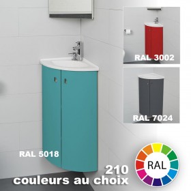 Lave-mains d'Angle Salto Long Couleur