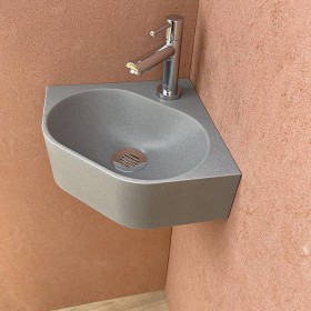 Pack lave-mains d'angle Komet gris