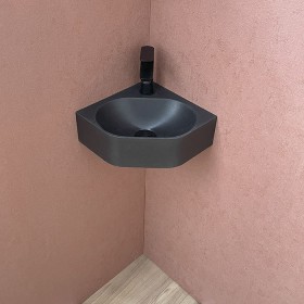 Pack lave-mains d'angle Komet noir