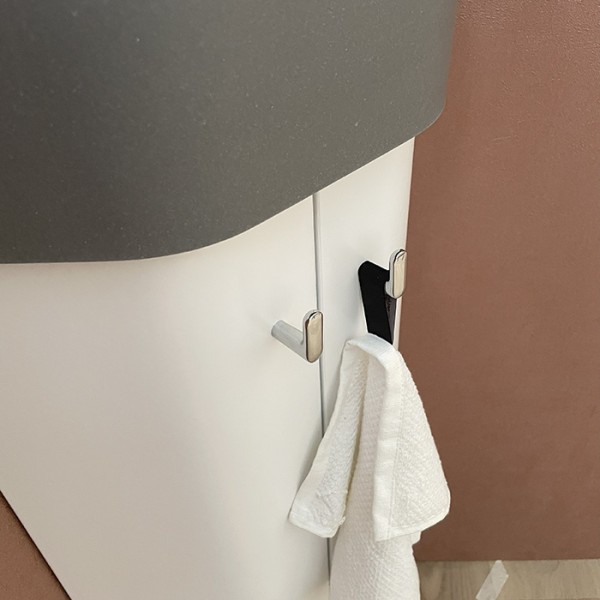 Pack meuble Lave-mains d'angle Komet gris
