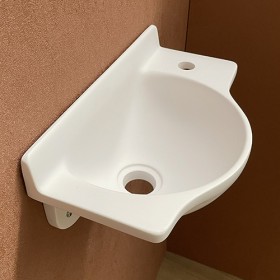 Lave-mains Mikro Droit blanc