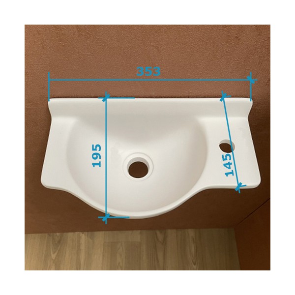 Pack Lave-mains Mikro Droit blanc