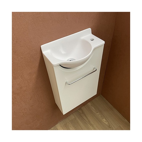 Meuble Court blanc Lave-mains Mikro Droit