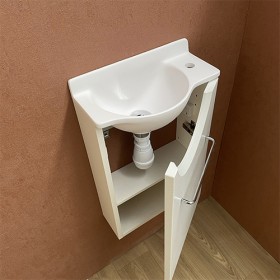 Meuble Court blanc Lave-mains Mikro Droit