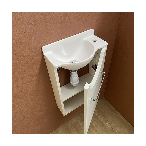 Meuble Court blanc Lave-mains Mikro Droit