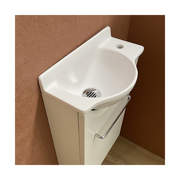 Meuble Court blanc Lave-mains Mikro Droit