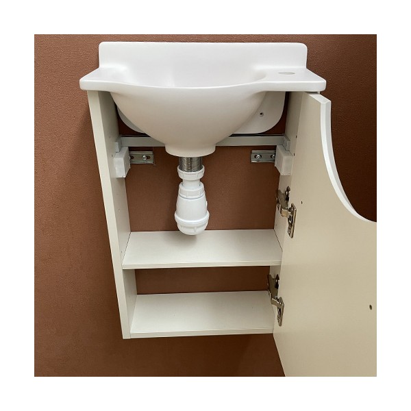 Meuble Court blanc Lave-mains Mikro Droit