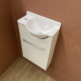 Meuble Court blanc Lave-mains Mikro Gauche
