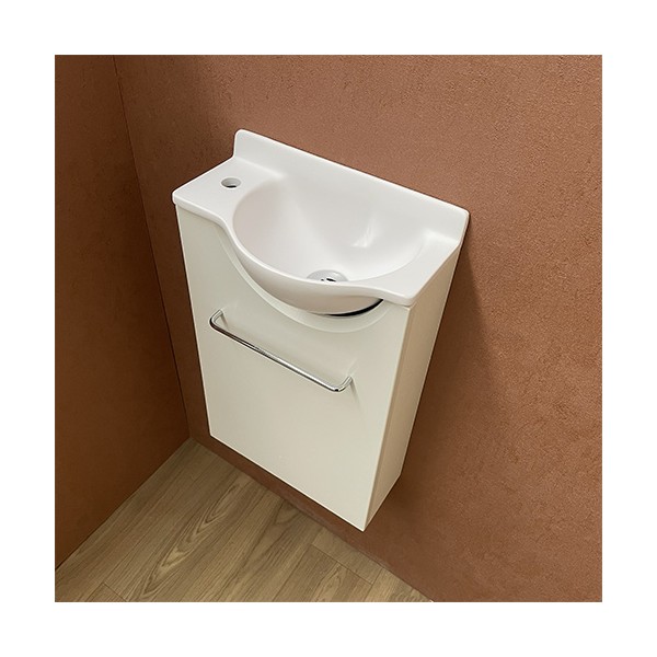 Meuble Court blanc Lave-mains Mikro Gauche