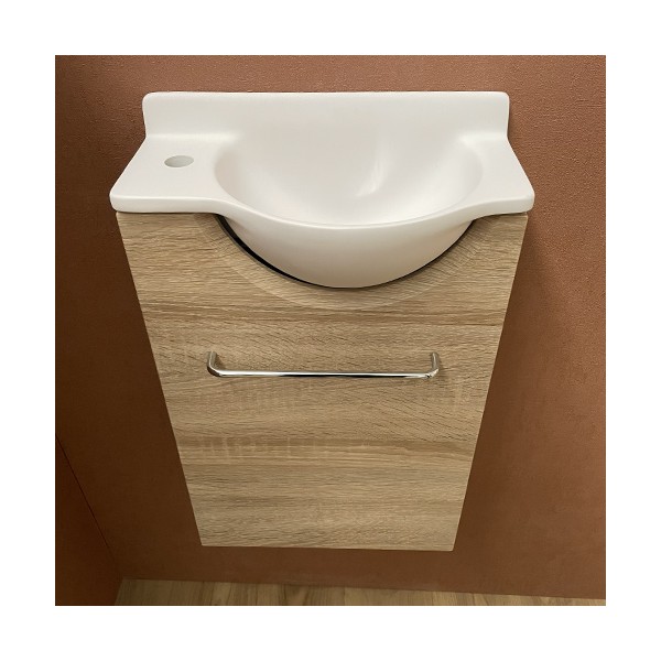 Meuble Court chêne Lave-mains Mikro Gauche