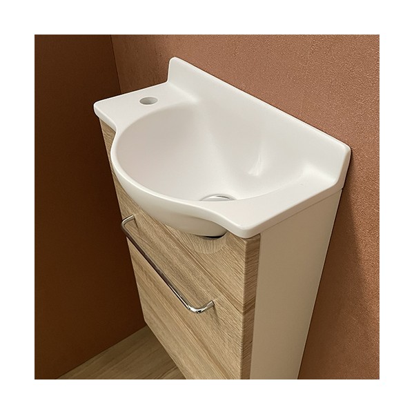Meuble Court chêne Lave-mains Mikro Gauche