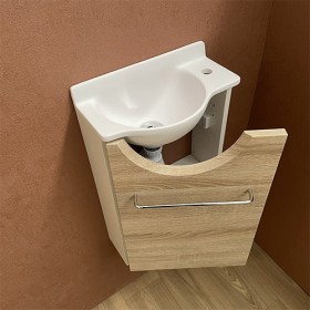 Meuble Court chêne Lave-mains Mikro Droit