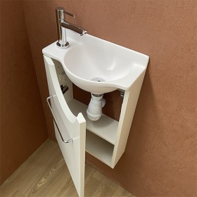 Pack Meuble Court Lave-mains Mikro Gauche
