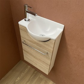 Pack Meuble Court Lave-mains Mikro Gauche