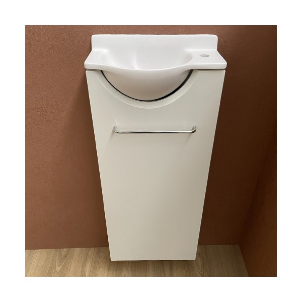 Meuble Long blanc Lave-mains Mikro Droit