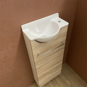 Meuble Long chêne Lave-mains Mikro Droit
