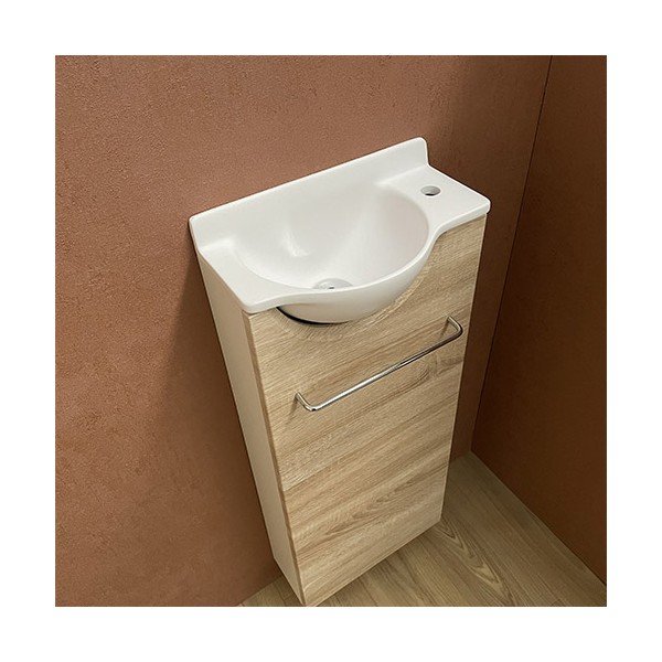 Meuble Long chêne Lave-mains Mikro Droit