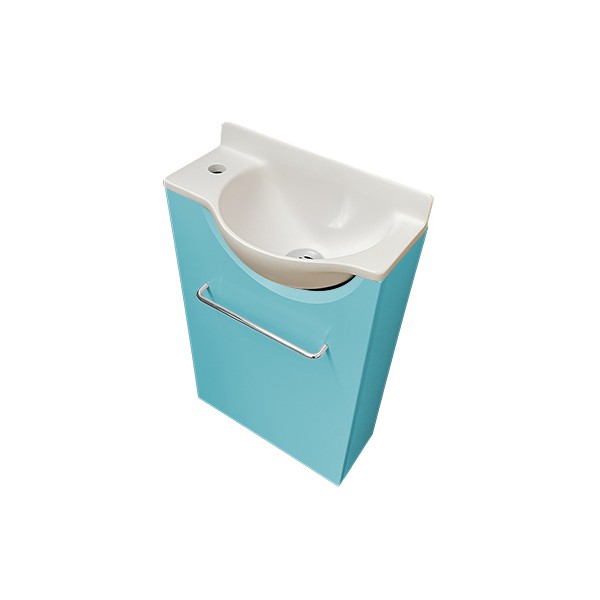 Meuble Court couleur RAL Lave-mains Mikro Gauche