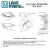 Lave-mains d'Angle Salto