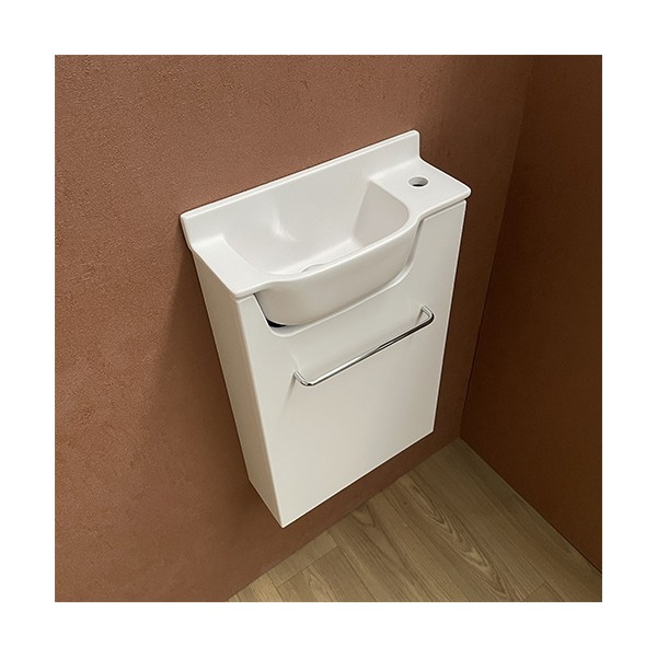Meuble Court blanc Lave-mains Ello Droit