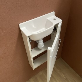 Meuble Court blanc Lave-mains Ello Droit